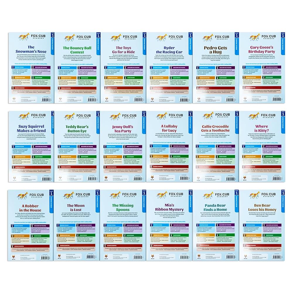 Fox Cub My First Graded Readers 18 Book Set Collection